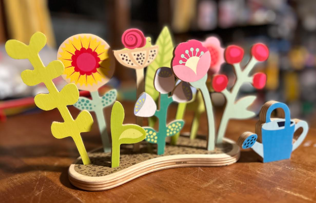 Wooden flower 3D puzzle