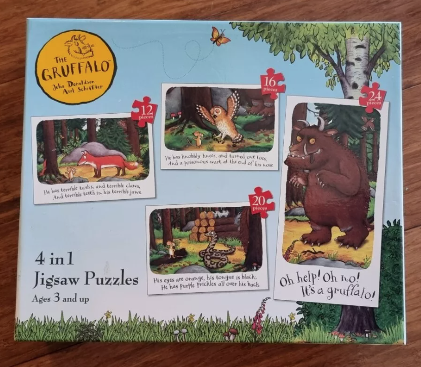 Gruffalo 4-in-1 puzzle