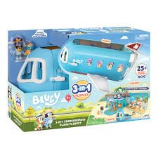 Bluey 3-in-1 Airplane Playset